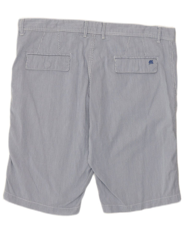Pantaloni scurți chino vintage pentru bărbați W38 XL Blue Pinstripe Bumbac