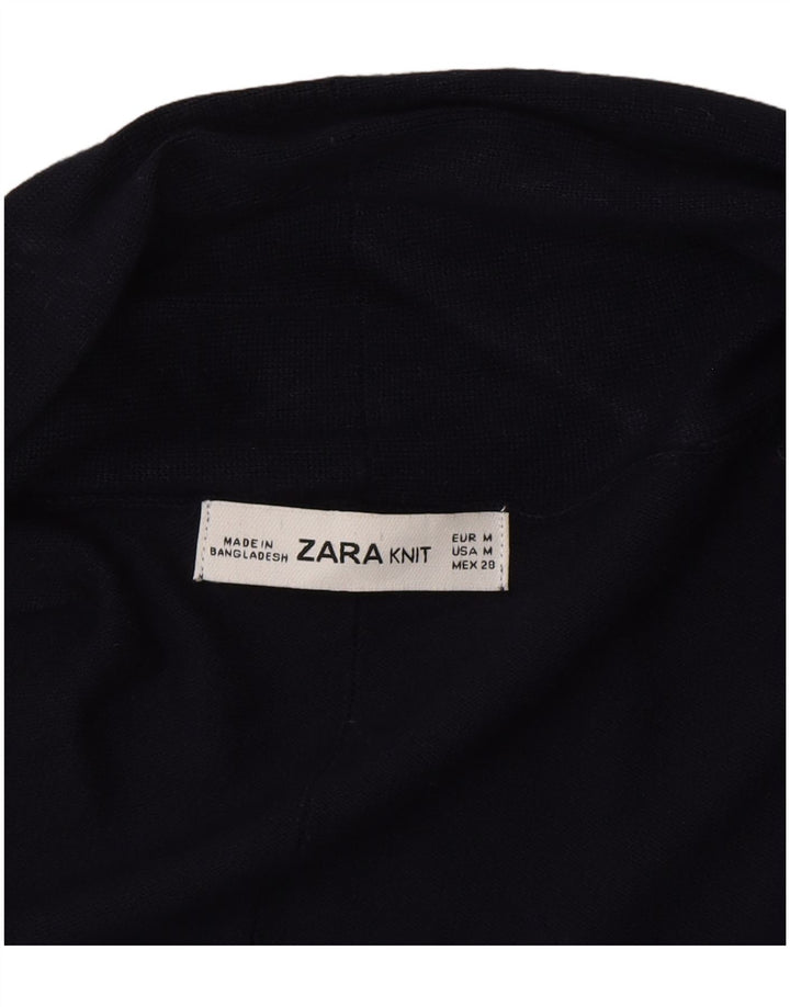 Pulover cardigan deschis pentru femei Zara UK 12 Medium Bleumarin