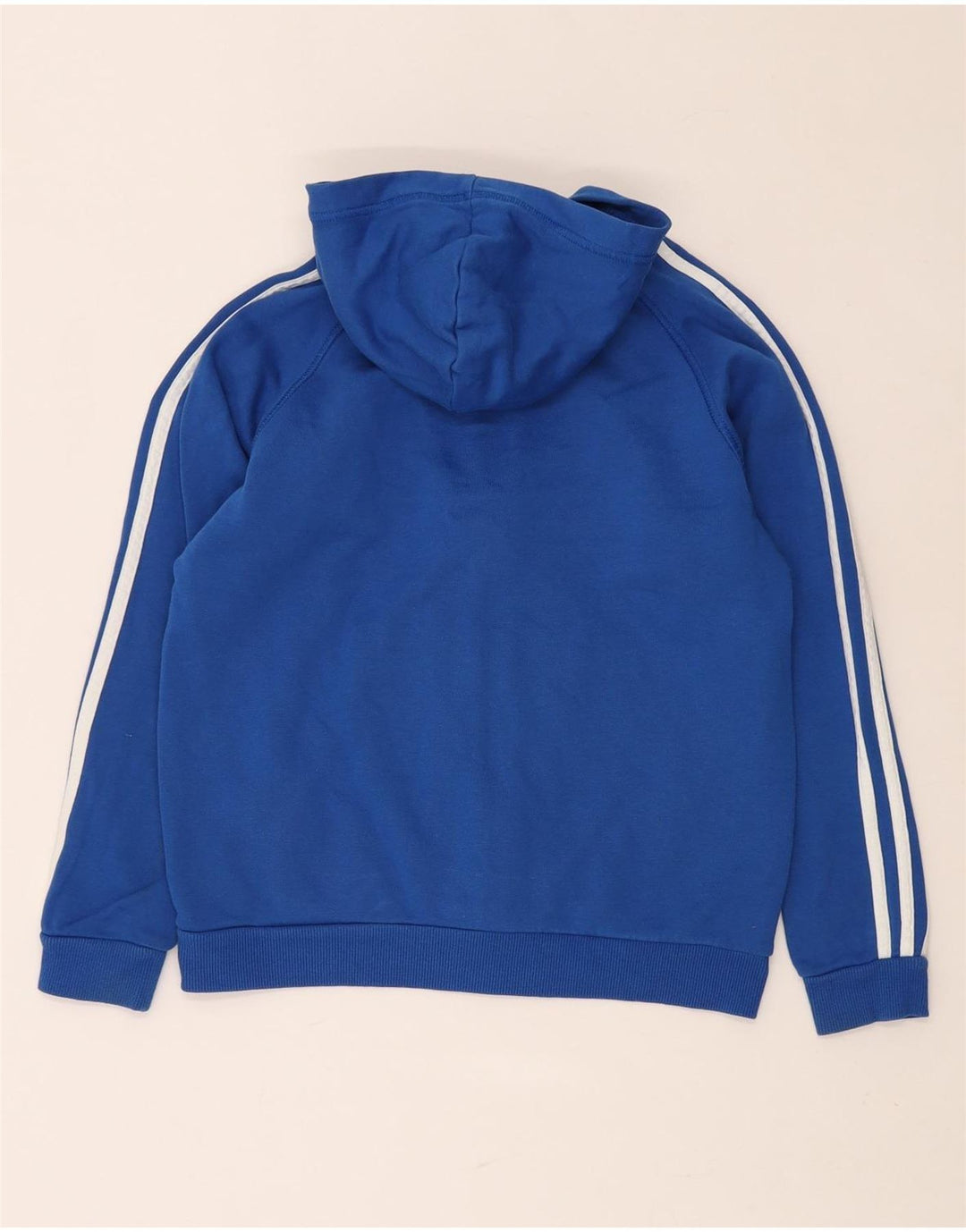 Pulover ADIDAS pentru băieți, cu fermoar, 11-12 ani, bumbac albastru