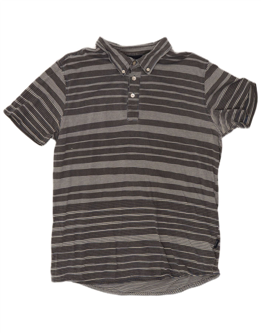 Cămașă polo Paul Smith pentru bărbați, bumbac cu dungi gri medii