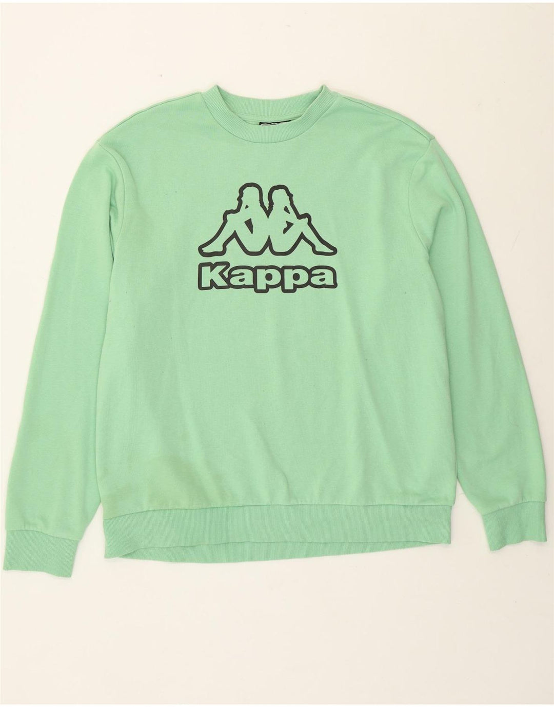 Pulover grafic pentru bărbați Kappa, bumbac verde 2XL