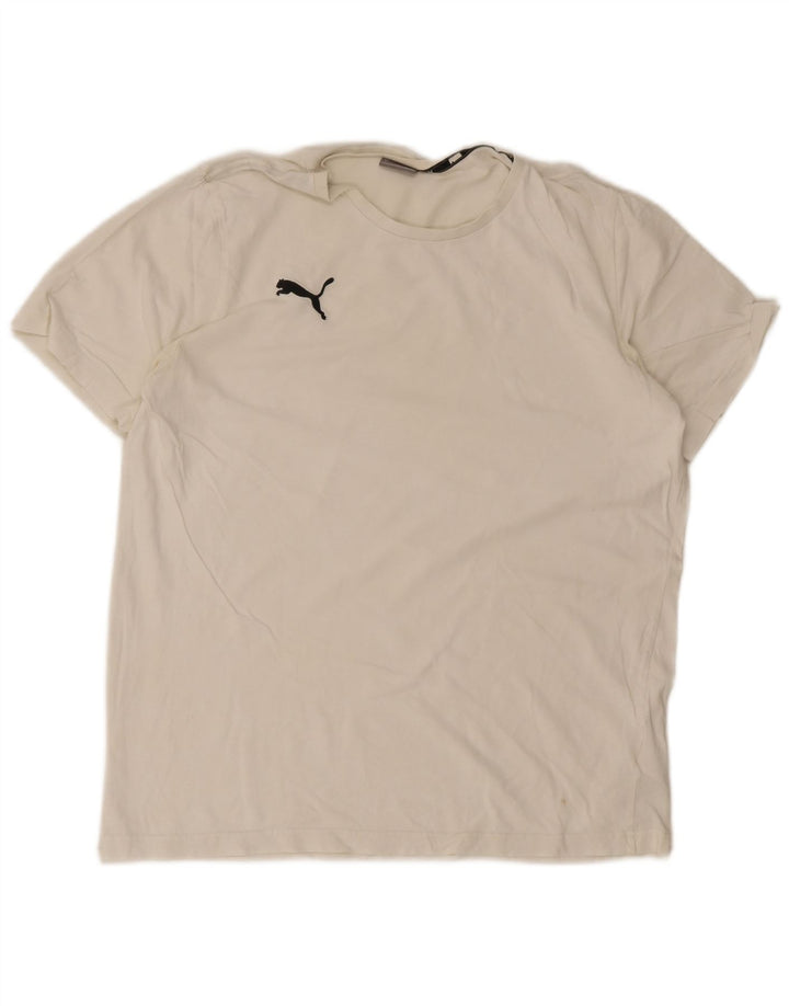Tricou pentru bărbați Puma Top mare din bumbac alb