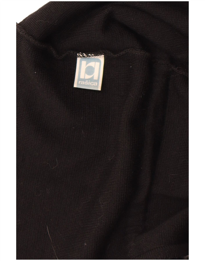 Pulover cardigan fără mâneci pentru femei RASICA UK 12 Medium Black