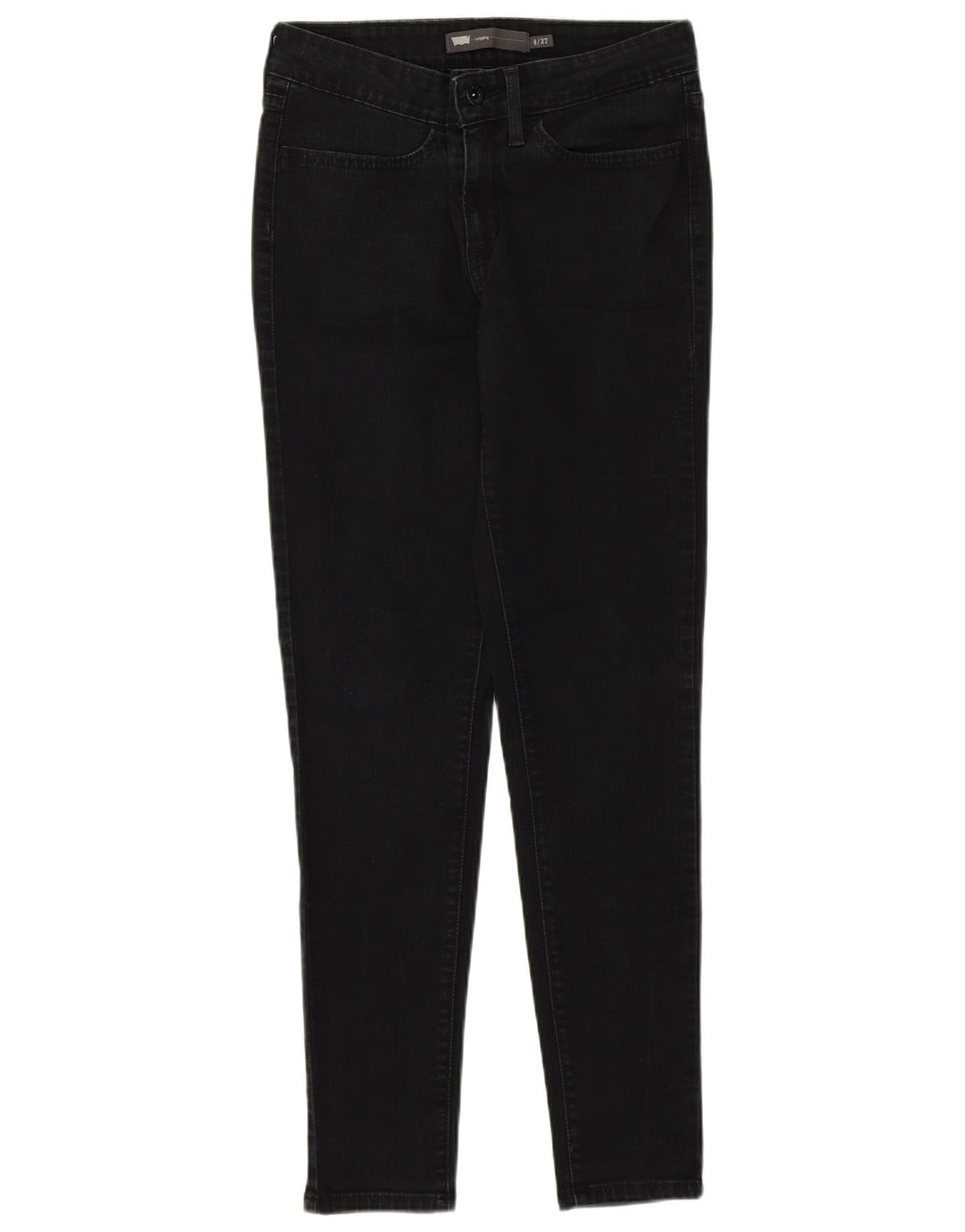 Jeans Levi's pentru femei cu jambiere US 4 Small W27 L28 Bumbac negru