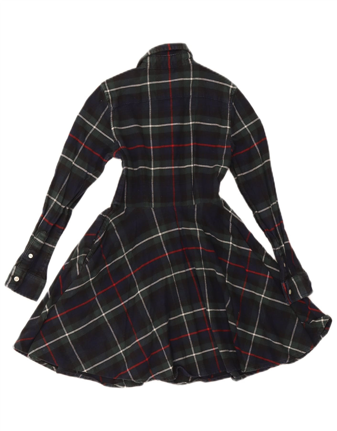 POLO RALPH LAUREN Rochie cămașă cu mânecă lungă pentru fete 6-7 ani, bleumarin, carouri