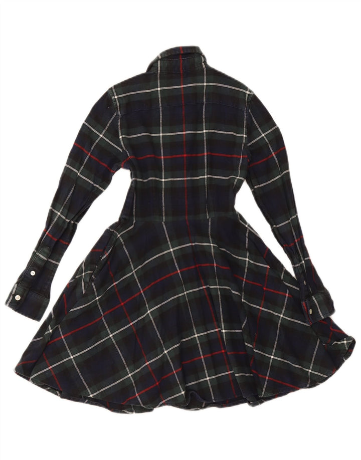 POLO RALPH LAUREN Rochie cămașă cu mânecă lungă pentru fete 6-7 ani, bleumarin, carouri