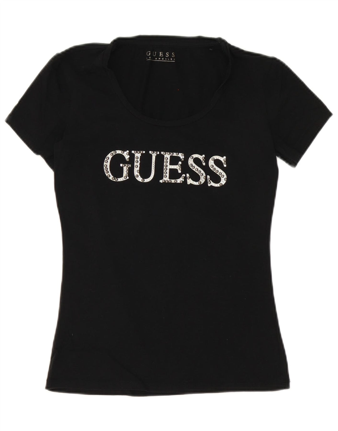 Tricou grafic Guess pentru femei Top UK 10 Small Black