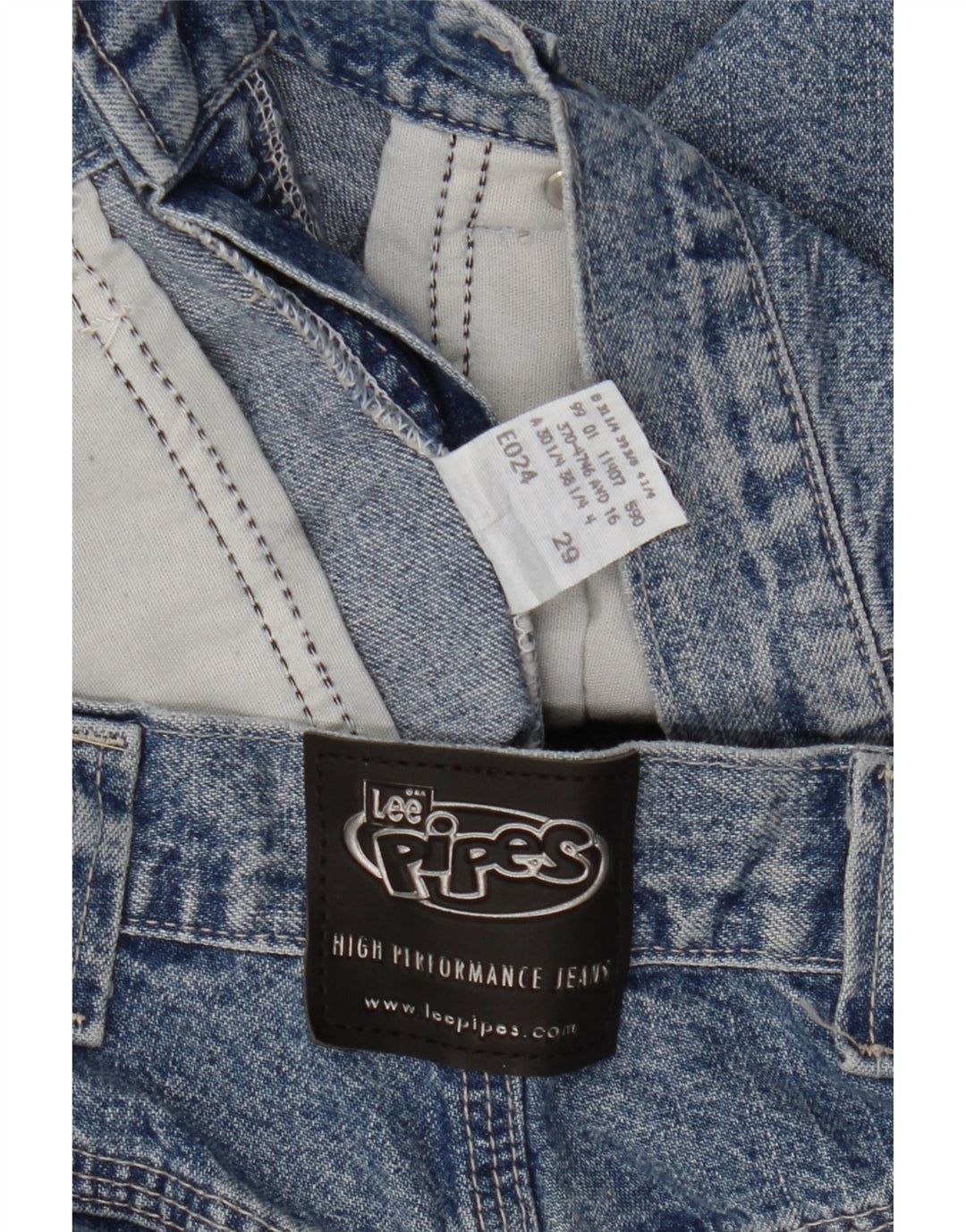 Pantaloni scurți din blugi pentru femei LEE W29, bumbac albastru mediu