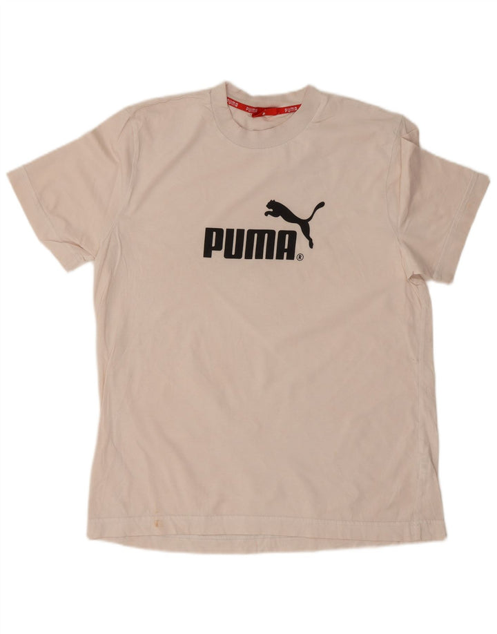 Tricou grafic Puma pentru bărbați Top mare din bumbac alb