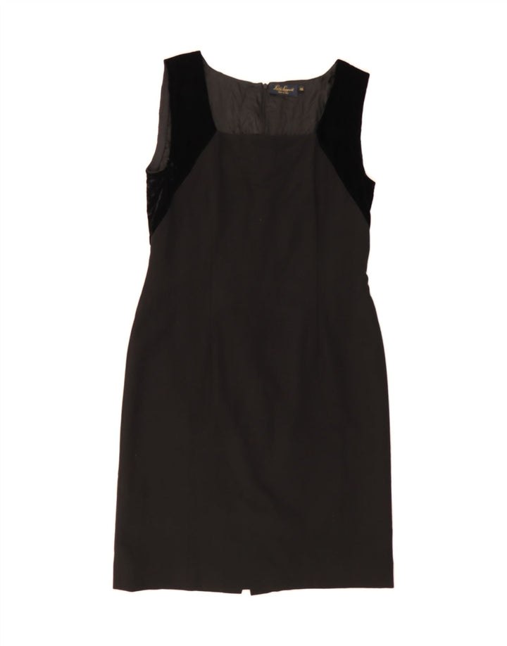 LUISA SPAGNOLI Womens Sheath Dress IT 46 Large Black Colourblock Vintage Luisa Spagnoli and Second-Hand Luisa Spagnoli from Messina Hembry 