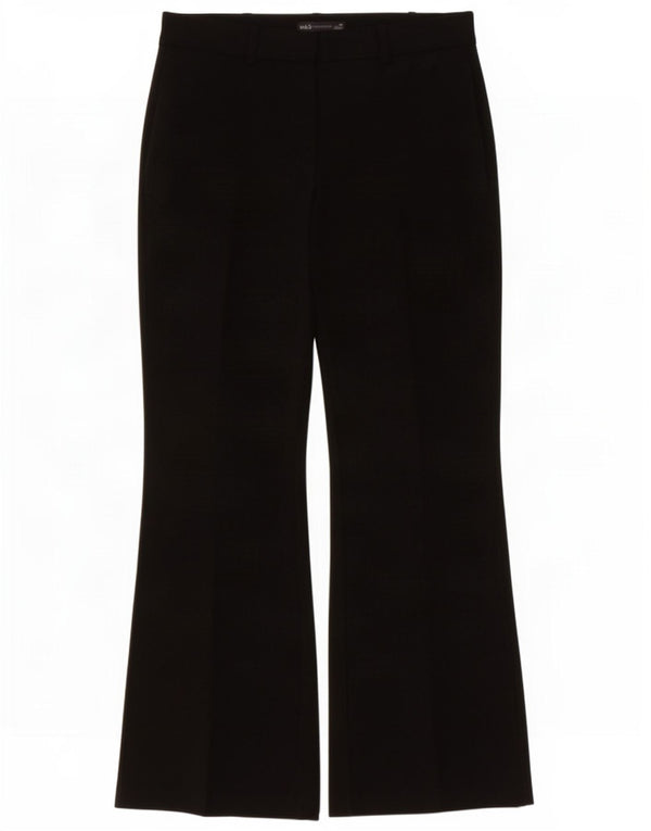 Pantaloni chino flare pentru femei Marks & Spencer UK 10 Small W30 L28 Negru