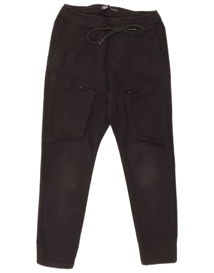 Pantaloni de trening cargo pentru femei Zara UK 8 Small Black