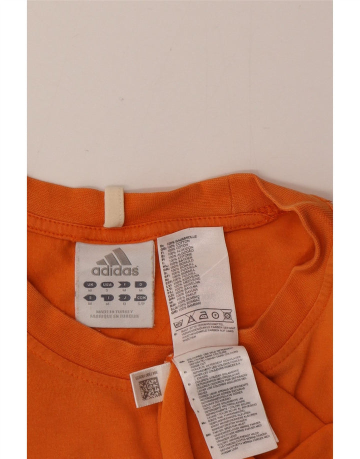 Tricou pentru bărbați Adidas Top Bumbac portocaliu mediu