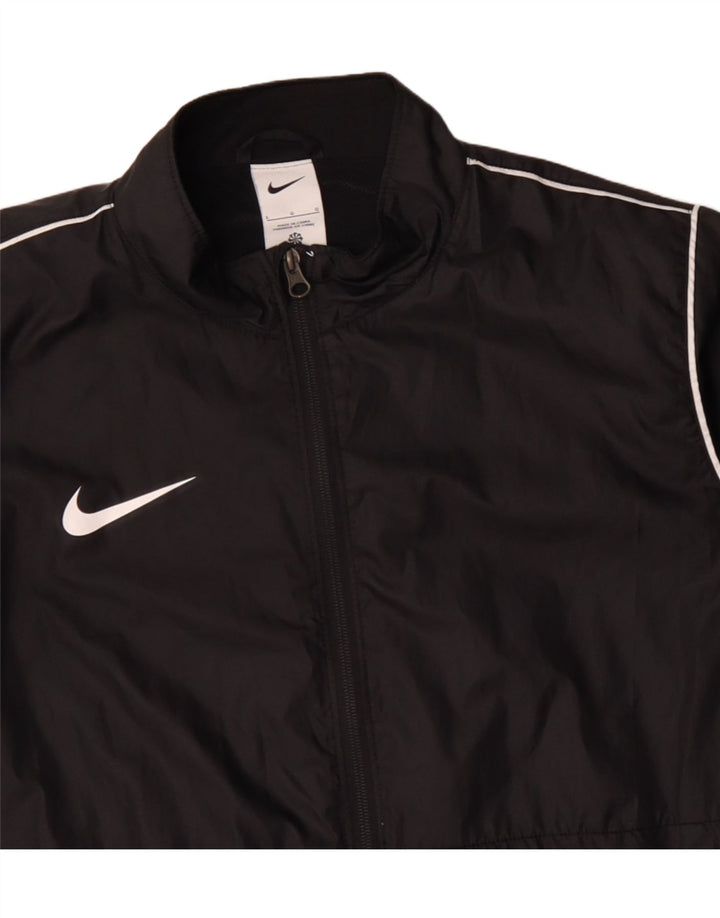 Jachetă de ploaie NIKE pentru bărbați UK 40, mare, negru, poliester