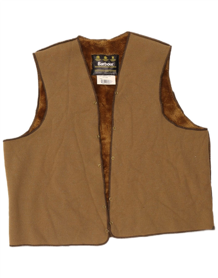 Gilet pentru bărbați Sherpa Liner Barbour Mărimea 52 mare maro acrilic