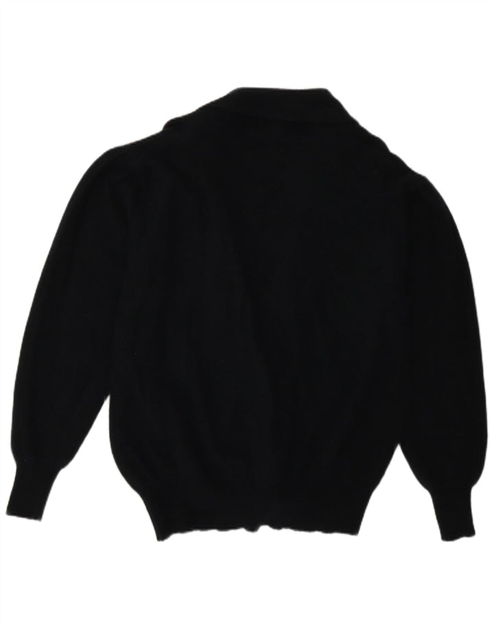 Pulover Cardigan Vintage pentru Damă UK 16 Mare Bleumarin