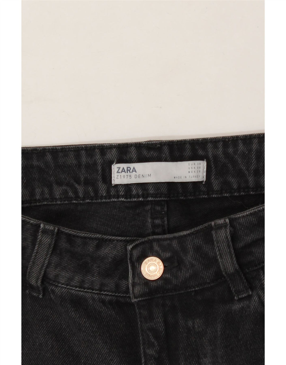 ZARA Womens Distressed Slim Jeans EU 38 Small W28  L28 Grey Vintage Zara and Second-Hand Zara from Messina Hembry 