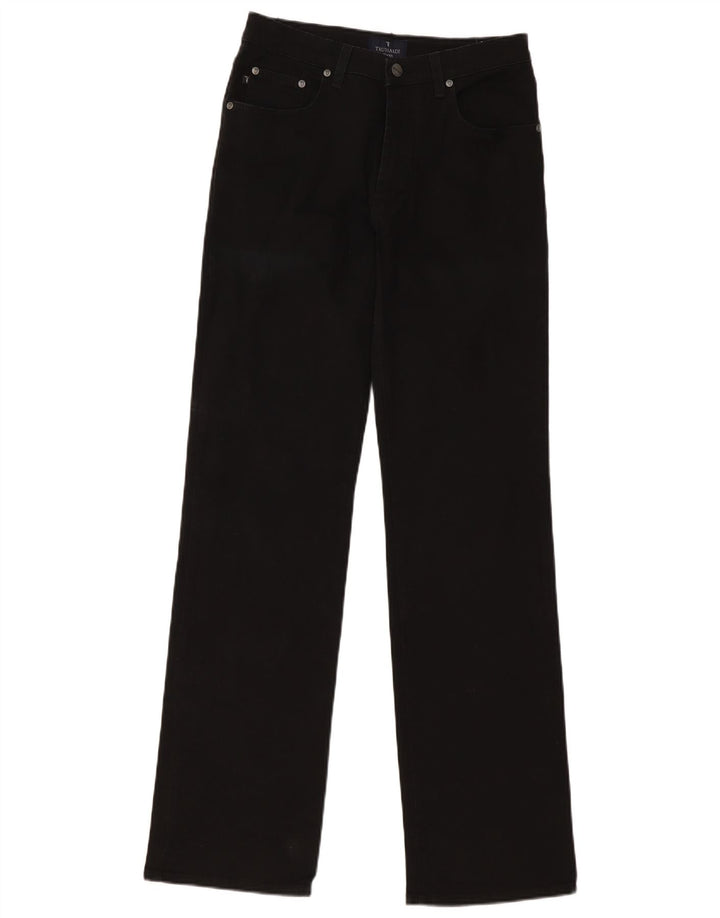 Blugi drepti pentru femei Trussardi W30 L34 bumbac negru