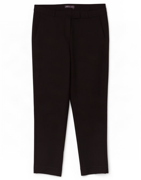 Pantaloni de costum conici pentru femei Marks & Spencer UK 14 Large W30 L26 Black