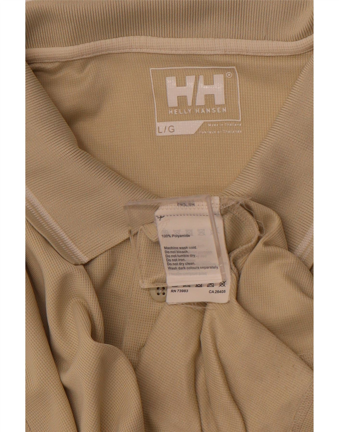 HELLY HANSEN tricou polo pentru bărbați, mare, bej, poliamidă