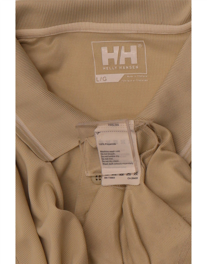 HELLY HANSEN tricou polo pentru bărbați, mare, bej, poliamidă