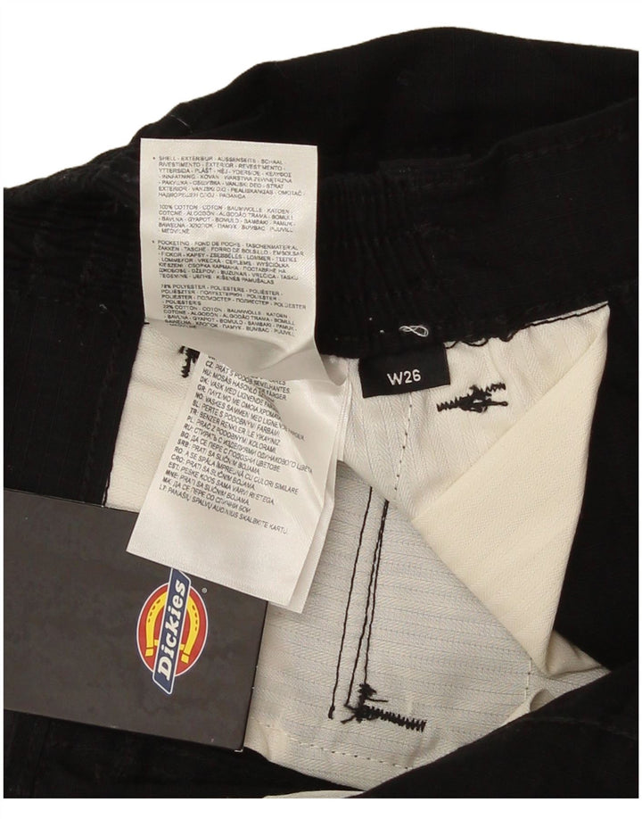 DICKIES Pantaloni drepti pentru bărbați cargo W26 L28 bumbac negru