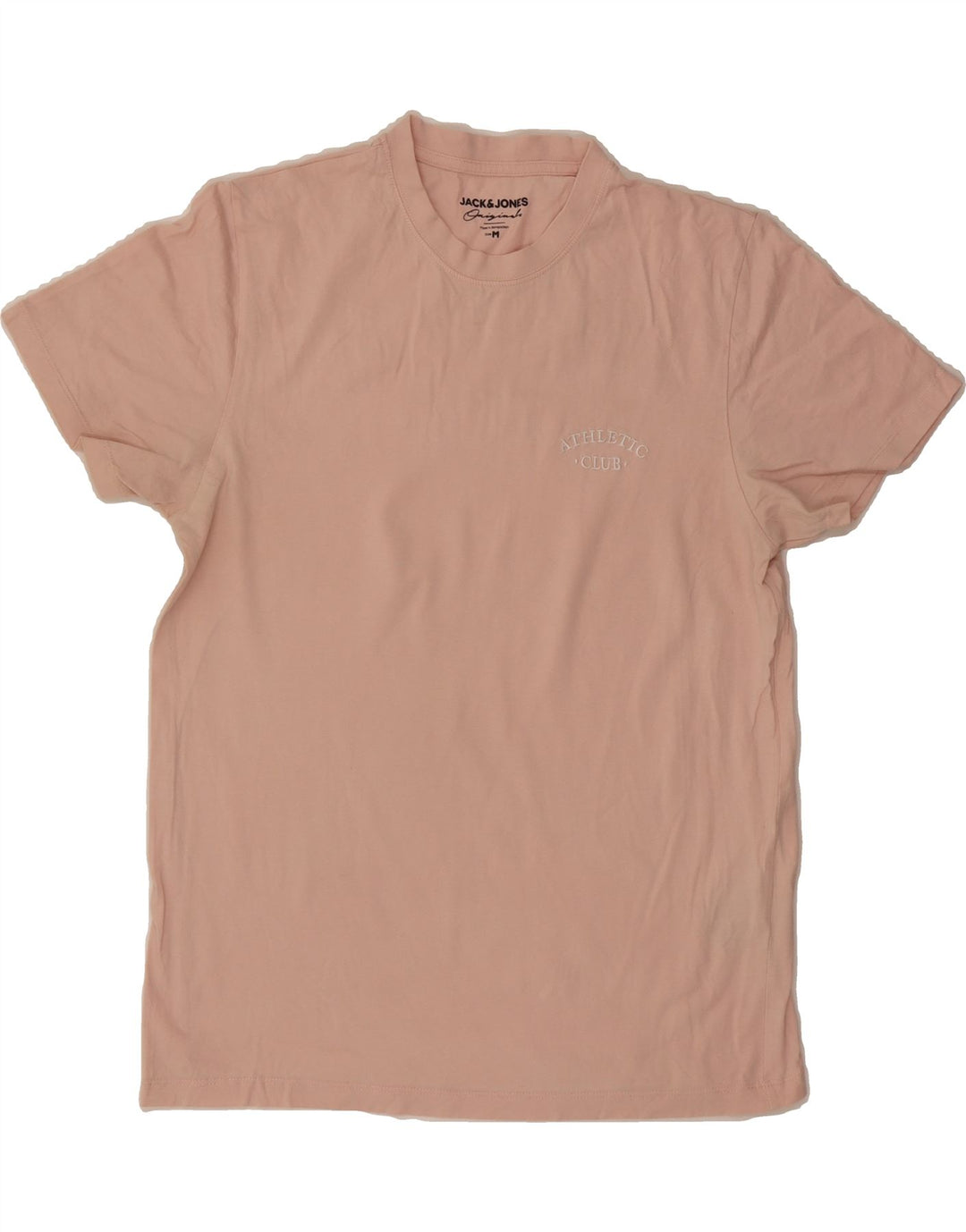 JACK & JONES Mens T-Shirt Top Medium Pink Cotton Vintage Jack & Jones and Second-Hand Jack & Jones from Messina Hembry 