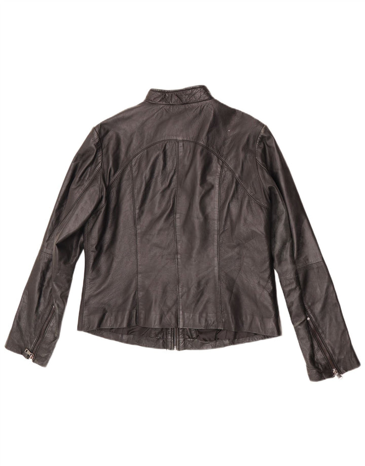 Jachetă de piele crop pentru femei Conbipel IT 48 XL din piele neagră