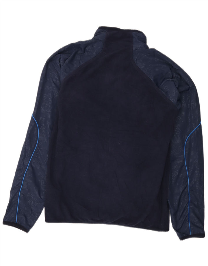 Jachetă pentru bărbați Fila Fleece UK 38 Medium, bleumarin, bumbac color bloc