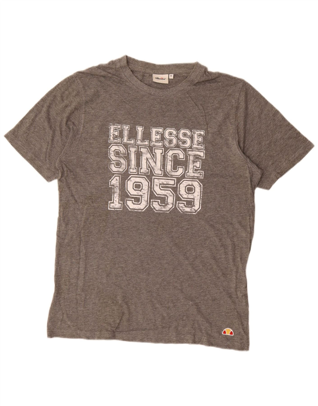 Tricou cu grafică pentru bărbați Ellesse Top din bumbac cu pete gri mediu