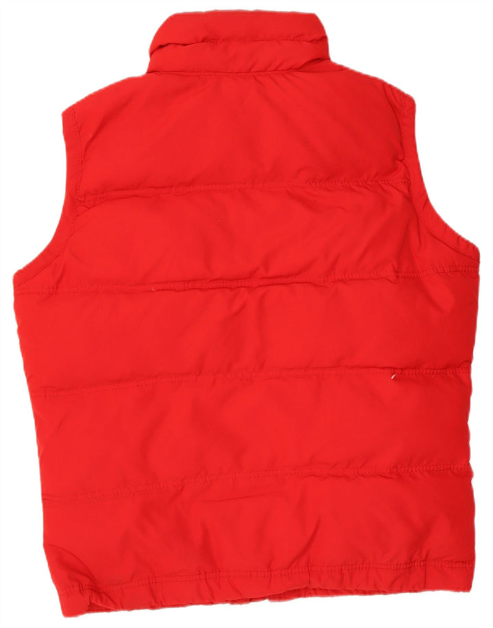Hollister Mens Padded Gilet UK 40 Large Red Poliester
