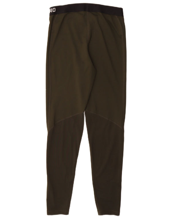 Leggings grafici NIKE Dri Fit pentru femei UK 14 Poliester kaki mare