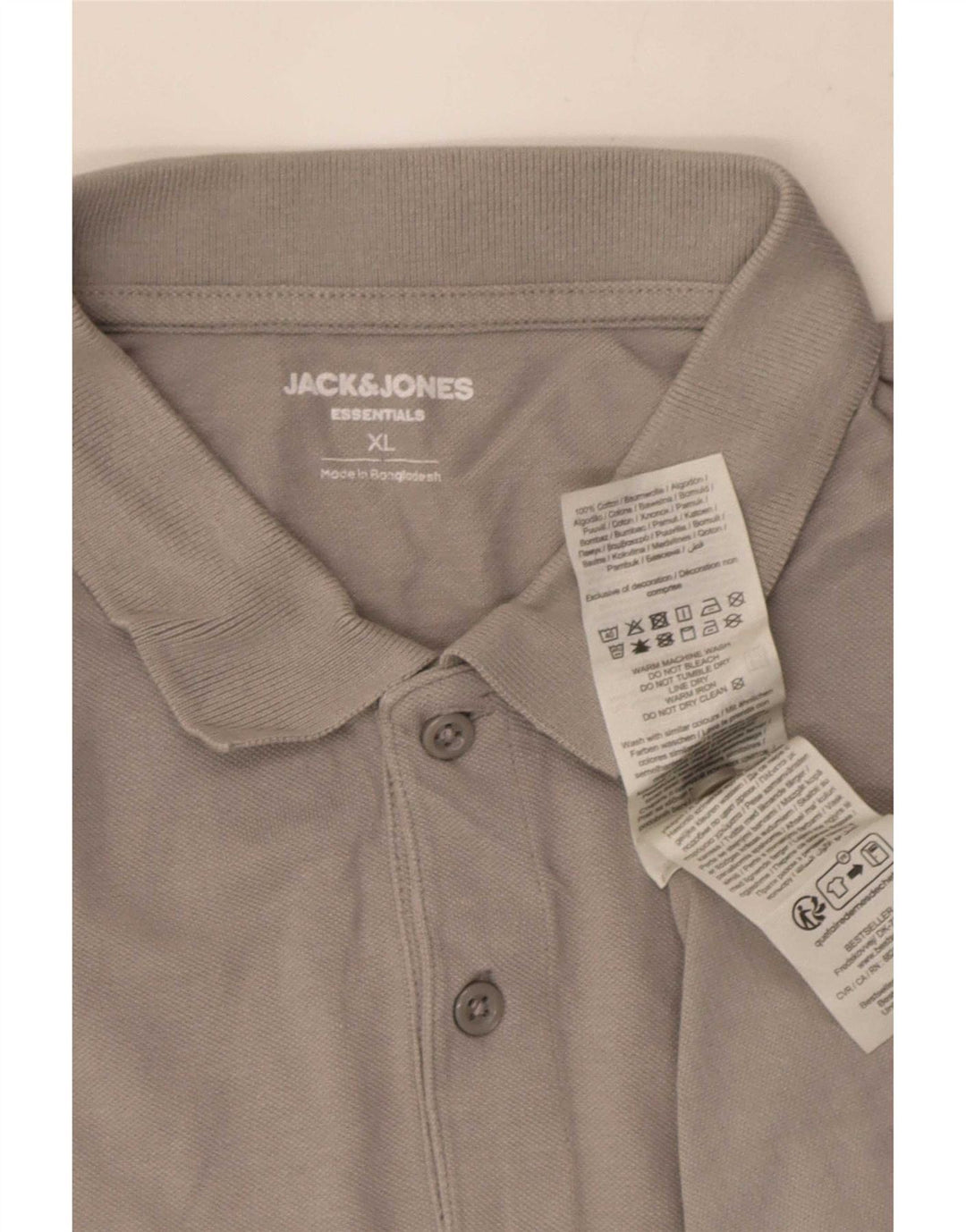Cămașă polo Jack & Jones pentru bărbați XL bumbac gri