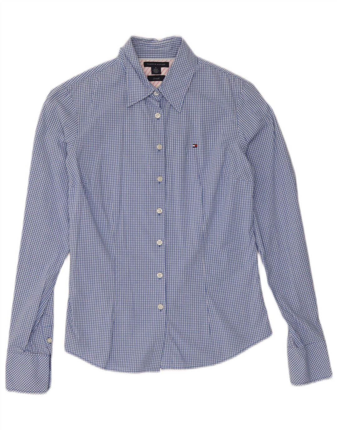 Cămașă Tommy Hilfiger pentru femei US 4 Small Blue Gingham Bumbac