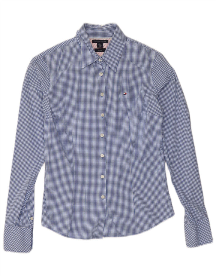 Cămașă Tommy Hilfiger pentru femei US 4 Small Blue Gingham Bumbac