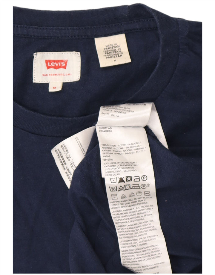 Bluză pentru bărbați Levi's cu mânecă lungă, mediu, bleumarin, bumbac