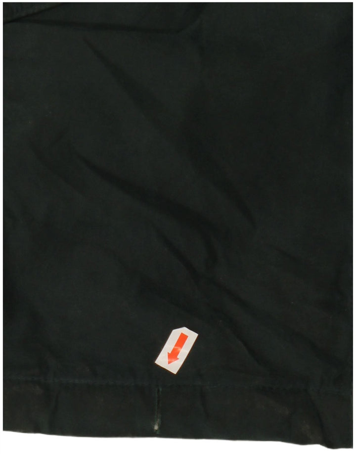 LONDON FOG Jachetă de vânt cu glugă pentru femei UK 14 Poliester verde mediu