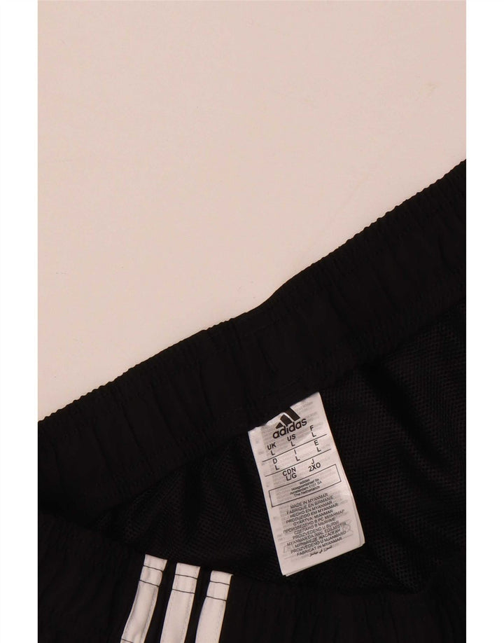 Pantaloni scurți sport pentru bărbați Adidas, mari, negru, poliester