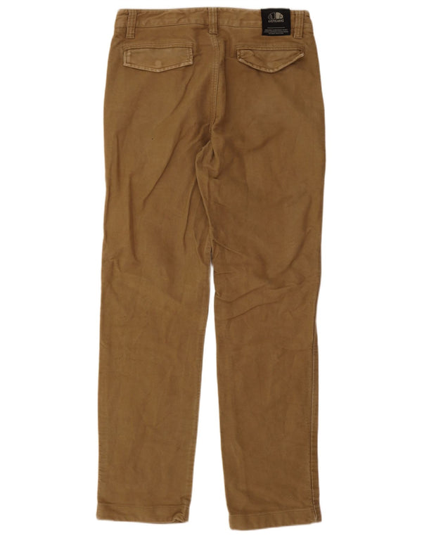 AMERICANINO Pantaloni chino drepți pentru bărbați IT 48 Medium W30 L32 Maro Bumbac