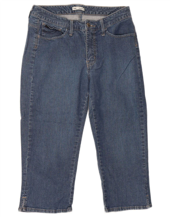 Blugi Capri pentru femei LEE W30 L19 albastru