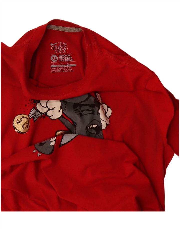 Tricou grafic pentru bărbați Nike Regular Fit Top XL Roșu