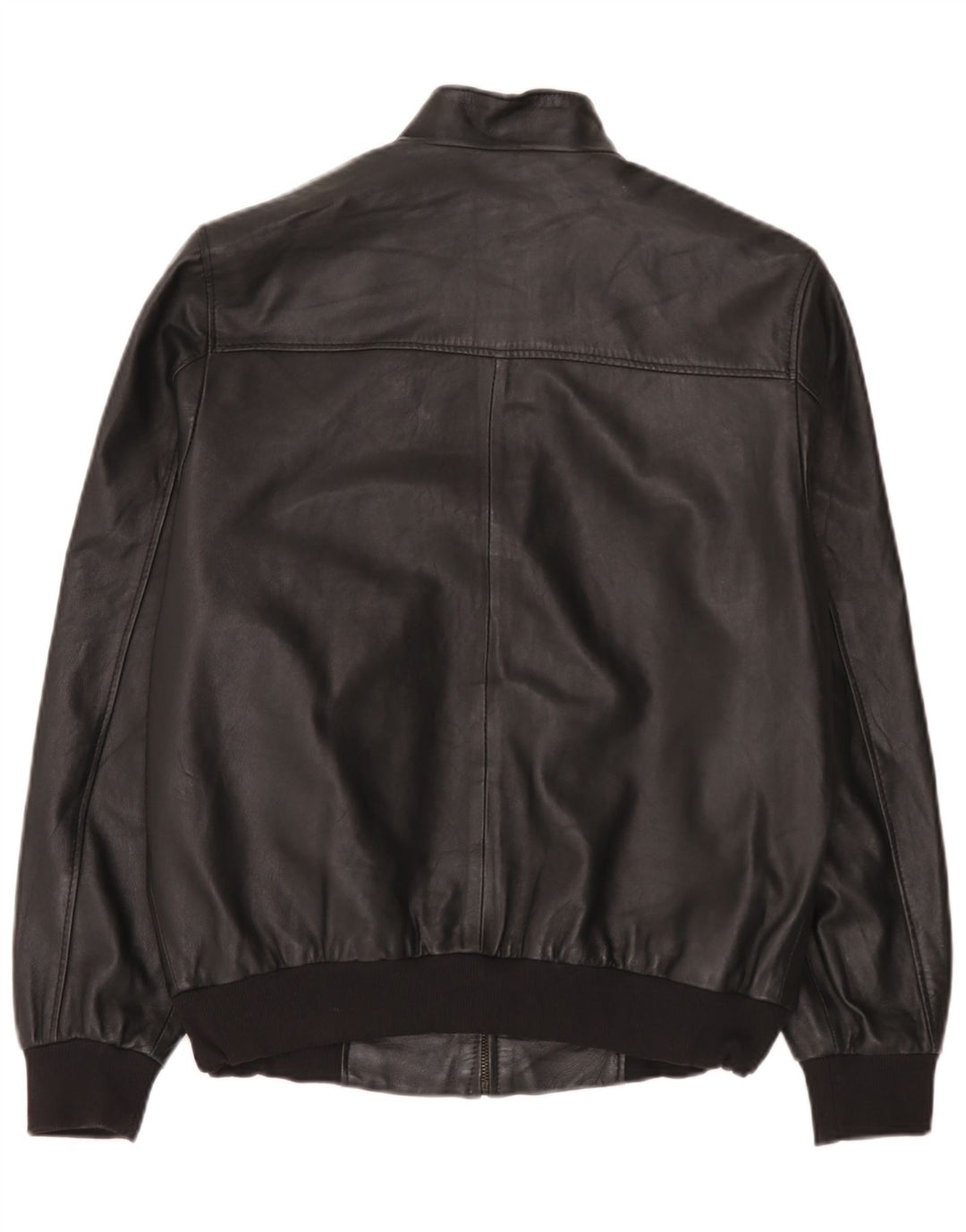 Jachetă de piele vintage pentru bărbați UK 44 2XL Negru