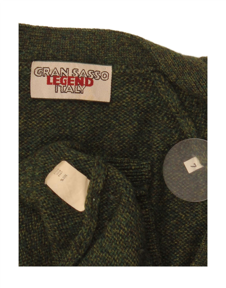Pulover cardigan pentru bărbați Gran Sasso XL Kaki Lână