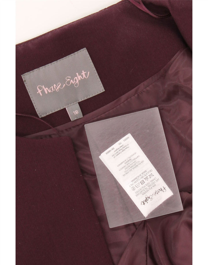 Jachetă Bolero pentru femei Phase Eight UK 18 XL Bordeaux Poliester