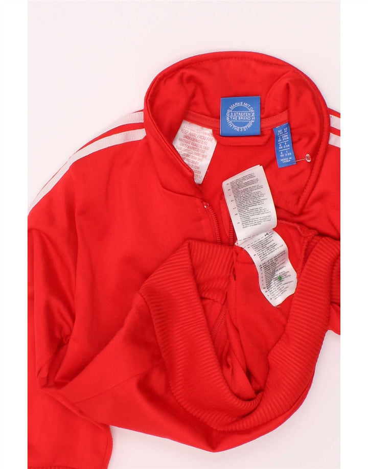 Adidas Boys Graphic Trening Top Jachetă 2-3 ani poliester roșu