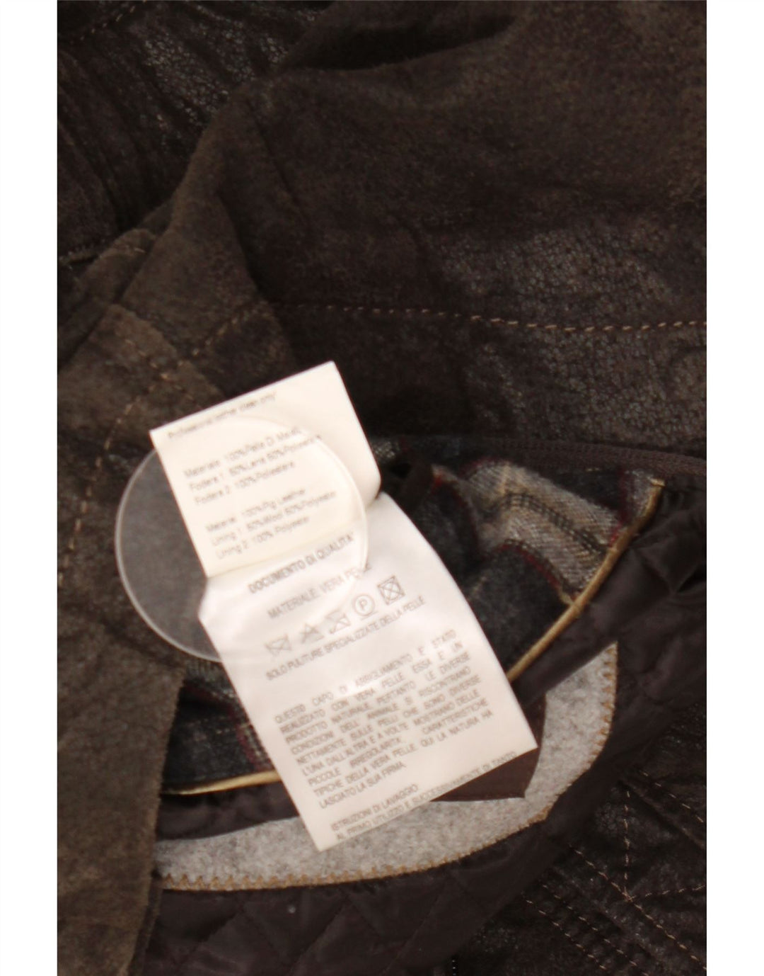 Jachetă din piele pentru bărbați Blackthorn IT 48 din piele maro medie