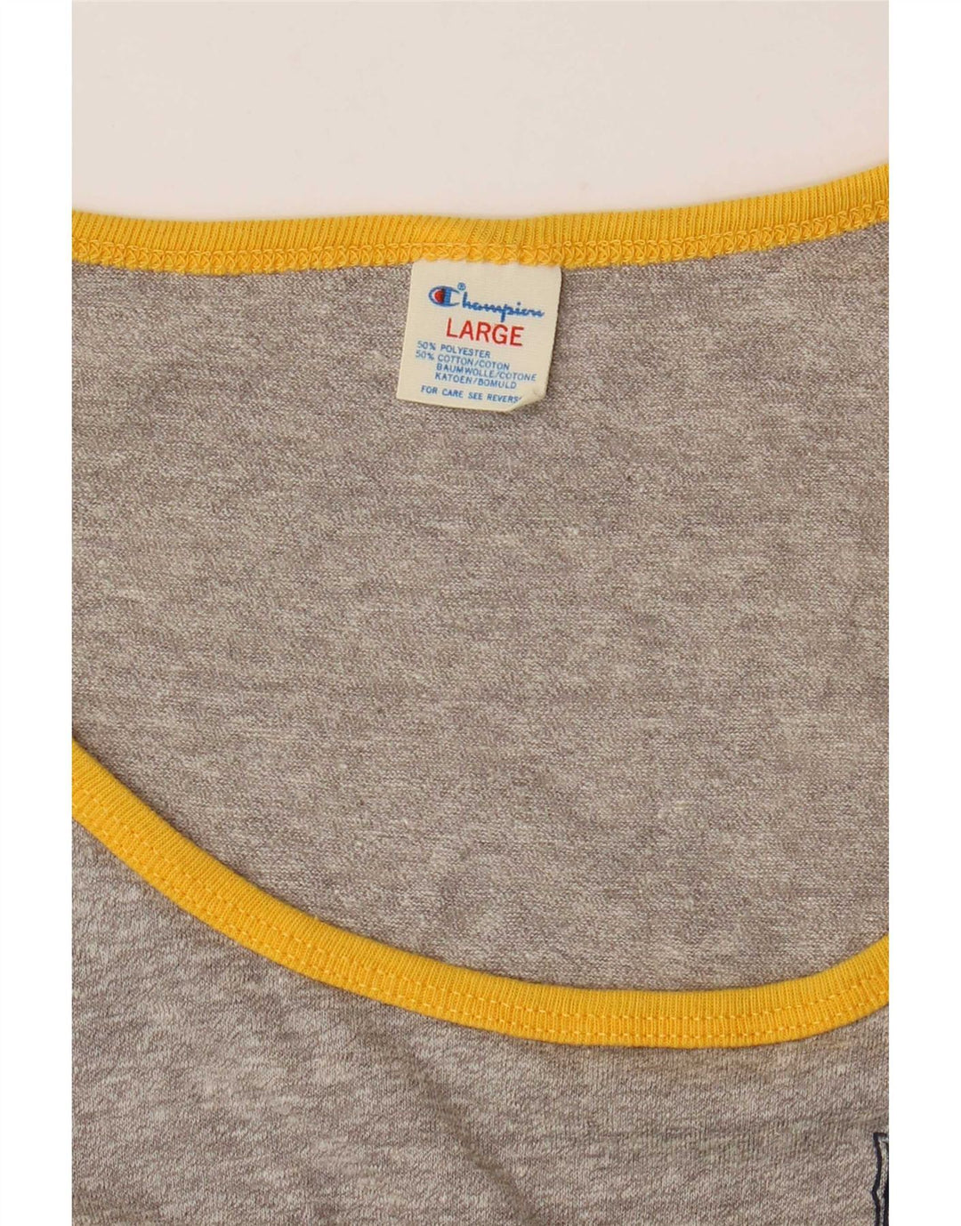 Champion Mens Vest Top Large Grid Striped Poliester