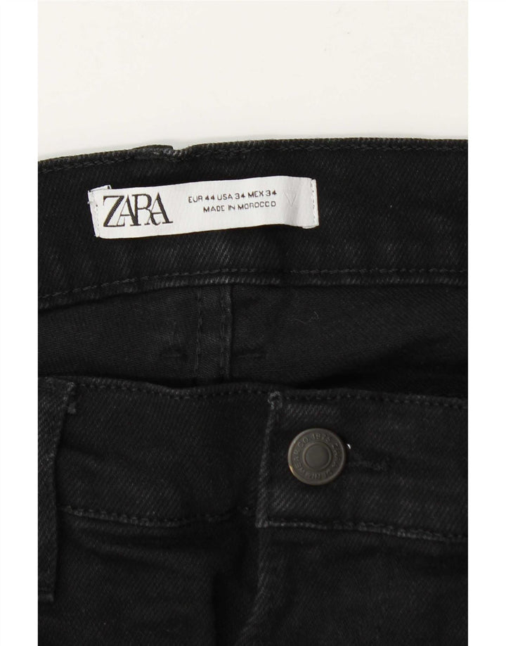 Blugi slim pentru bărbați Zara EU 44 Large W34 L31 Negri