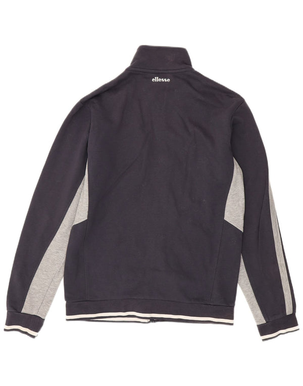 Jachetă de top pentru trening cu grafică pentru bărbați Ellesse XL, bumbac colorblock, albastru bleumarin