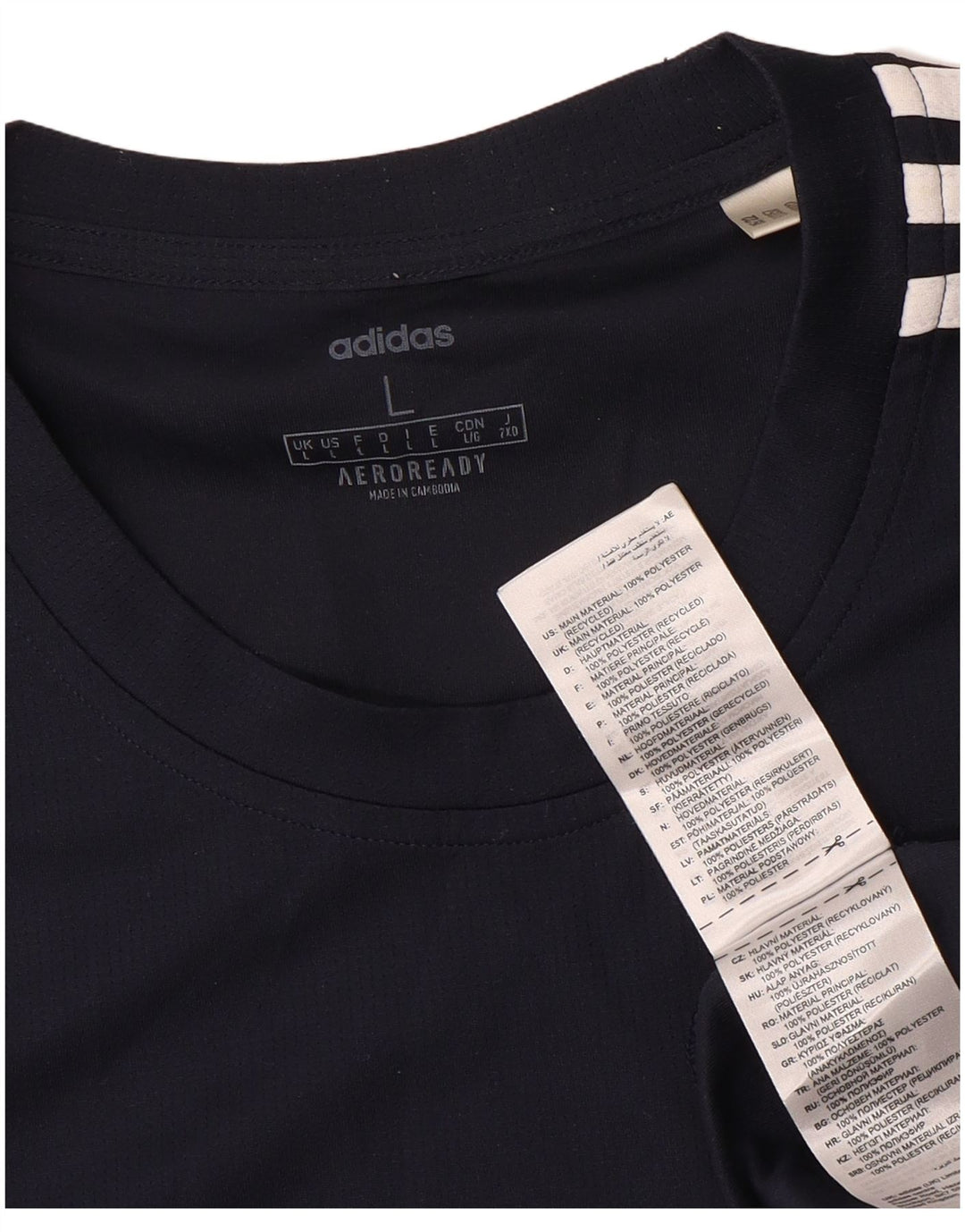 Tricou pentru bărbați Adidas Aeroready Top mare poliester bleumarin